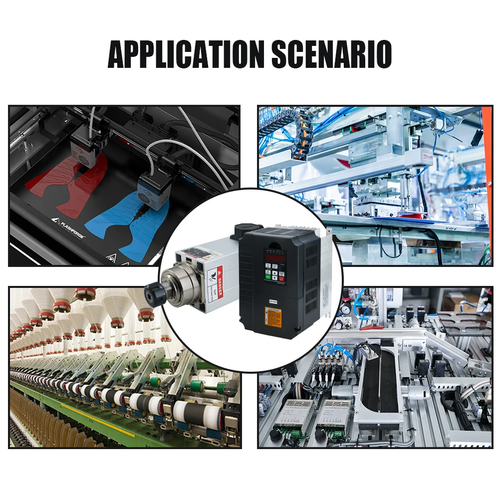 HLTNC Spindelmotor Cnc 6KW ER32 18000 rpm 220 V/380 V luchtgekoelde Spindel Match met 7.5kw VFD voor CNC Router
