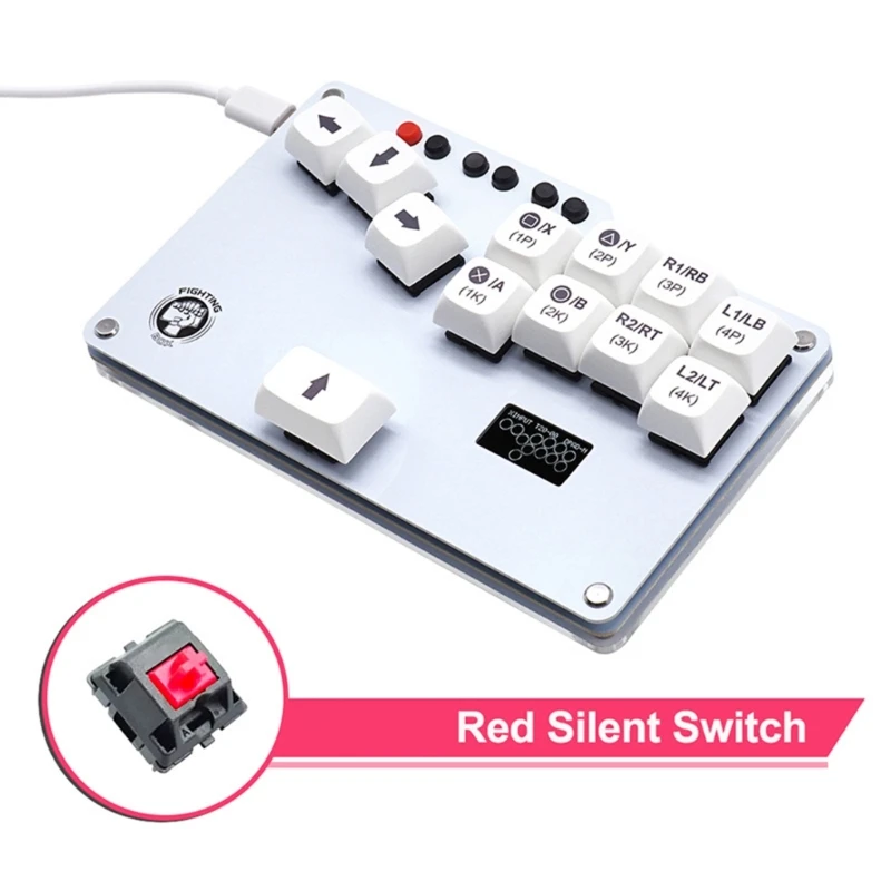 

Durable HitBox Fighting Box Gamepad Keyboard with Open FirmwaresSuitable For Arcade Joystick Street Fighters Part P8DC