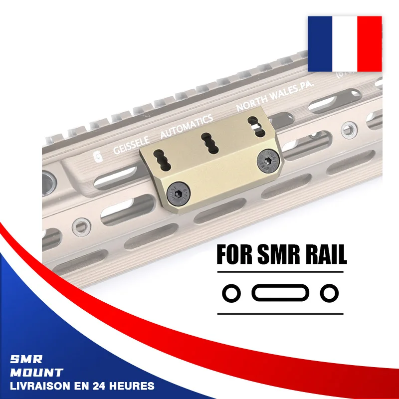 Support de Scout décalé tactique Surefire M300 M600, adapté à la Base de Rail SMR Airsoft PLH V2 350, support de lampe de poche