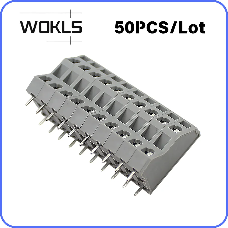 WOKLS Factory 5.0mm Hot Sale Double-layer PCB spring terminal block DG245H2 KF736