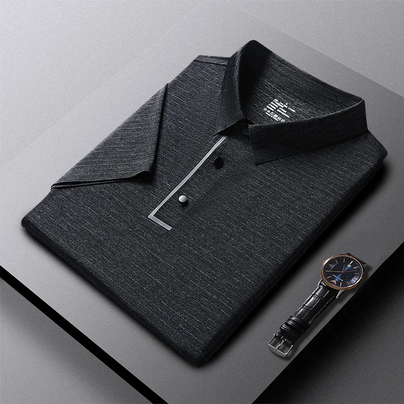 

Men's Solid Color Tshirts New Men Casual Streetwear Short Sleeve Shirts Lightweight Polo Shirt Lapel Button Jogging Tops Summer