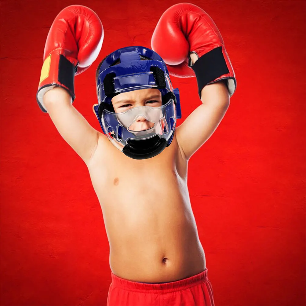 

Child Taekwondo Protective Headgear Lightweight Foam Padded Breathable Design Adjustable Strap for Boys Girls Martial Arts