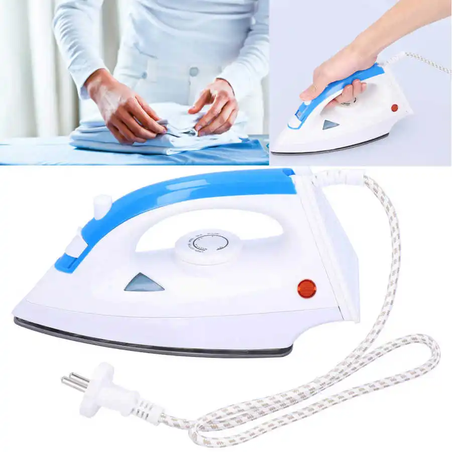 Handheld Electric Steam Iron Household 4 Gear Adjustable Garment PTFE Baseplate Laundry Steam Ironing Machine EU 220V