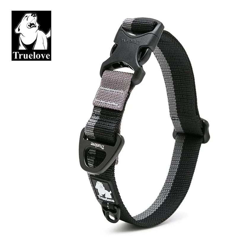 Truelove Pet Collar Convenient Adjustment  Nylon Aluminum Alloy Traction Buckle For Outdoor Travel Neck Belt Pet Product TLC5171