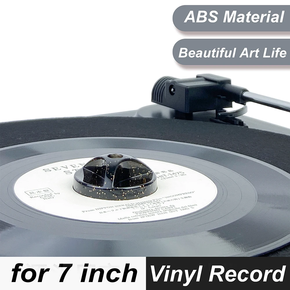 1Pcs Vinyl Record Dome Center Adapter Universal 45 RPM Turntable ABS Accessories for 7 Inch EP Record Vinyl Record