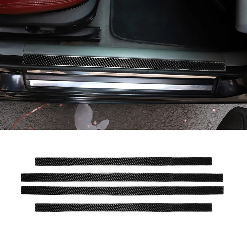 

for BMW 3 Series E46 1998-2005 Door Sill Protector Cover Decal Sticker Car Interior Accessories Carbon Fiber