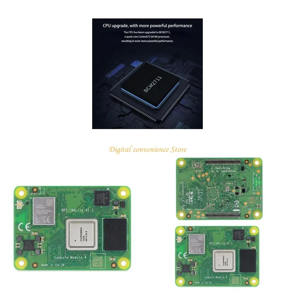 

97QA Miniature CortexA72 Computings Module 2GB Memory eMMC Storage Wireless Connectivitys