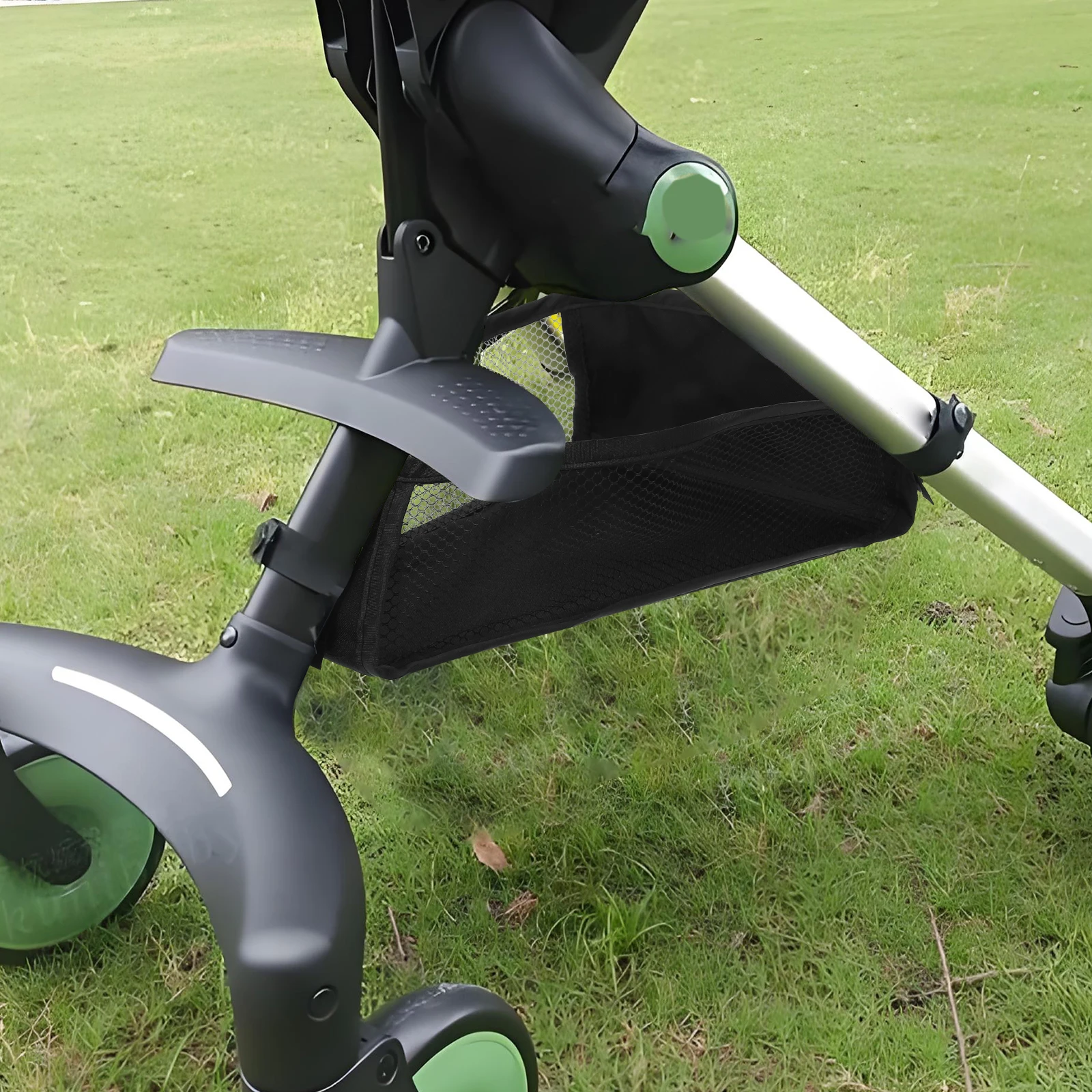 

Stroller Bottom Storage Bag Car Hanging Storage Organizer Basket 11x8.33 Inch Bottle Diaper Universal Stroller