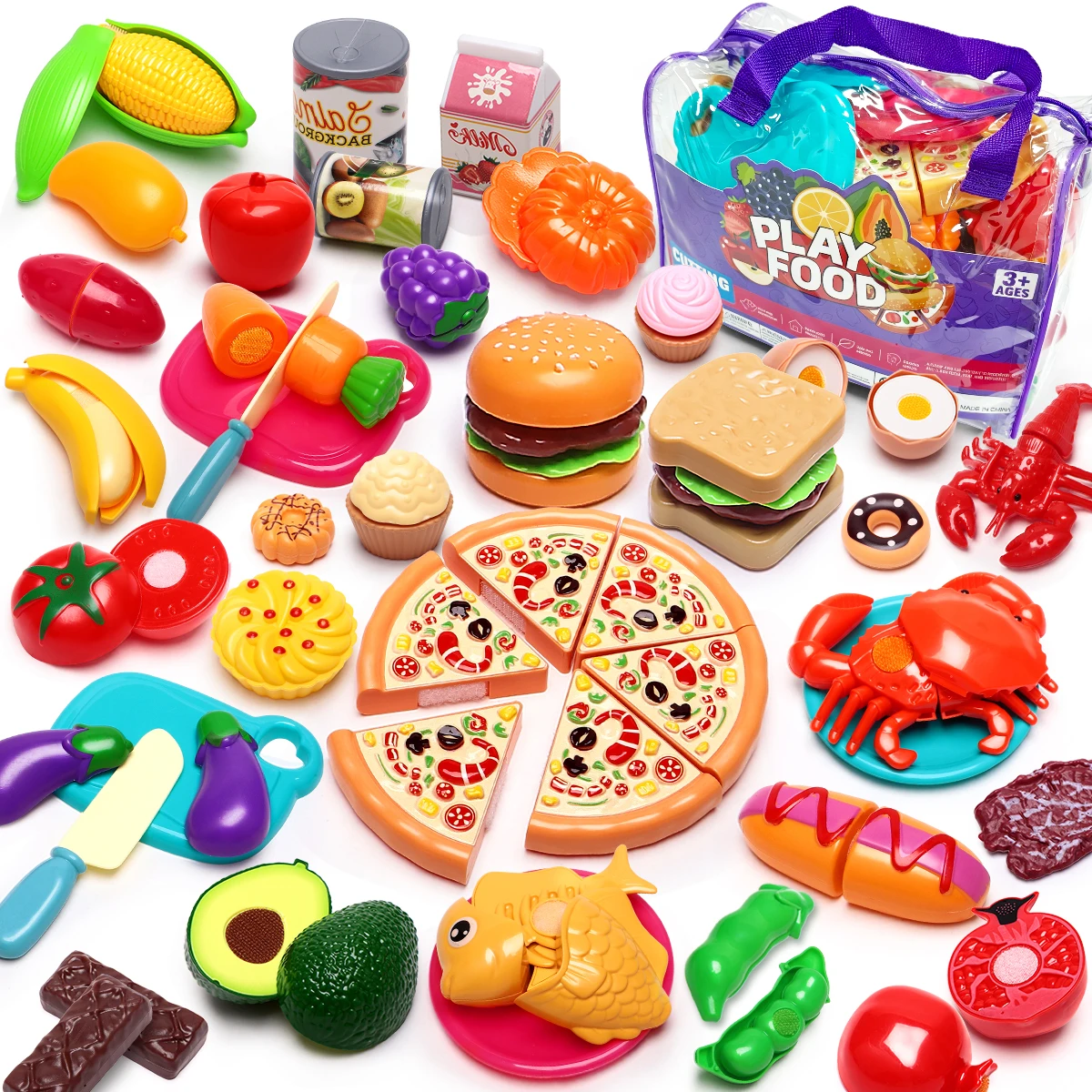 Food Storage Not Plastic - Ensemble de jeu de cuisine 81