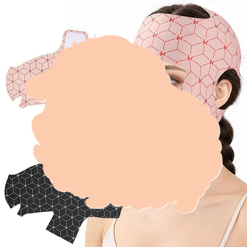 Full Coverage Reusable Facial Care Mask Ear Hook V Shape Full Face Wrap Soft Breathable For Home Beauty And Skincare Supply