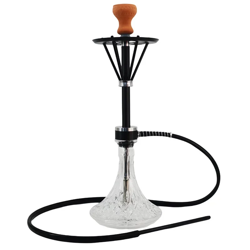 

High Quality Hookah Set Aluminum, Glass Material Hookah Tube Adjustable Smoke Valve