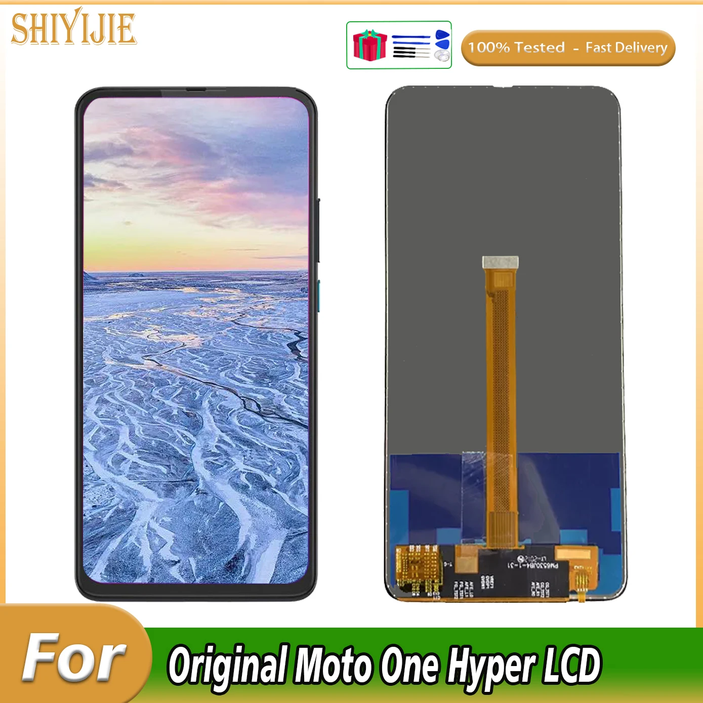 100% Tested LCD For Motorola Moto One Hyper LCD Display Touch Screen Digitizer For MOTO OneHyper XT2027 XT2027-1 XT2027-2Display