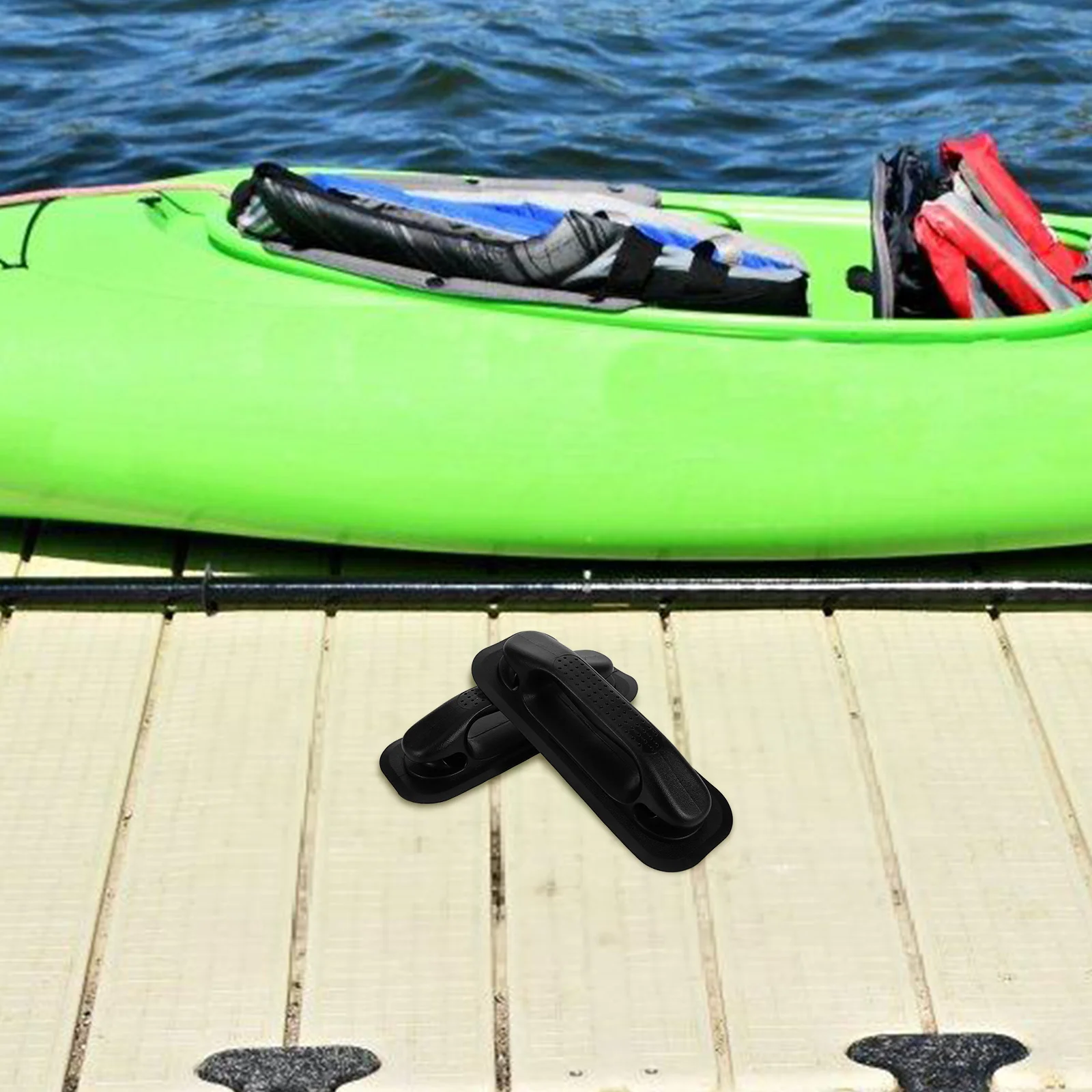 

2pcs Inflatable Boat Handle Enhanced Control Durable Pvc Comfortable Grip Stability Support For Kayak Canoe Surfing Fishing