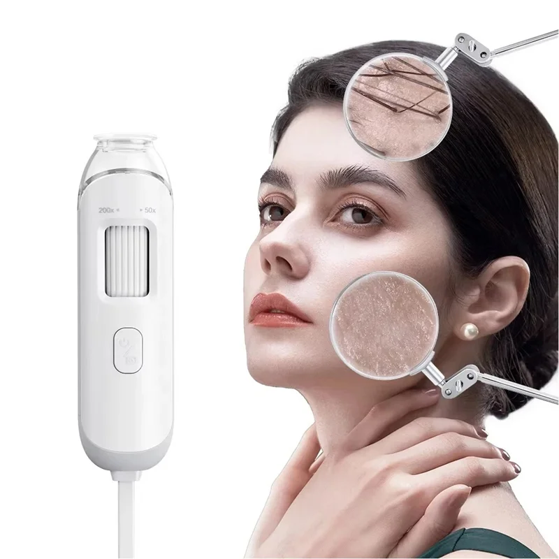 Professional Skin Health Analyzer Electron Dermatoscope - Digital Scalp Camera And Pore Magnifier Tool