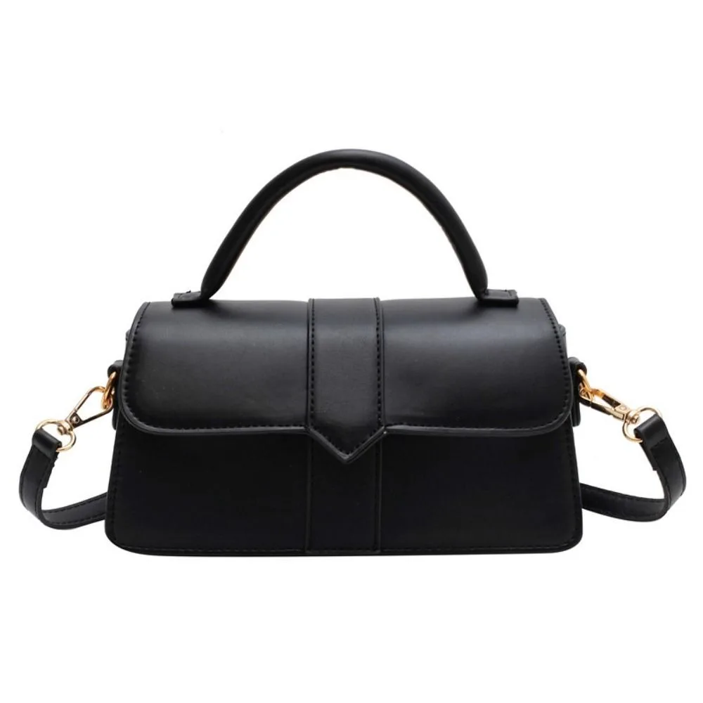 حقيبة كروس للنساء من جلد البولي يوريثان تحمل حقيبة يد كلاسيكية خفيفة الوزن تحت الإبط مربعة محمولة حقيبة كتف عصرية