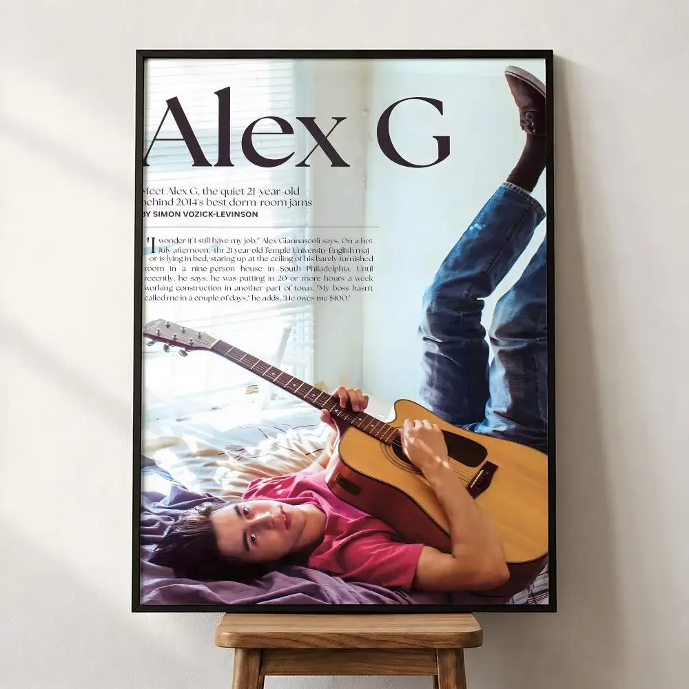 Musik Alex G Indie-Rock Sänger Songwriter Poster PP Wandkunstdruck Abnehmbar Wasserbeständig Heimdekoration Schlafzimmer Apartment Geschenk – Detail 13