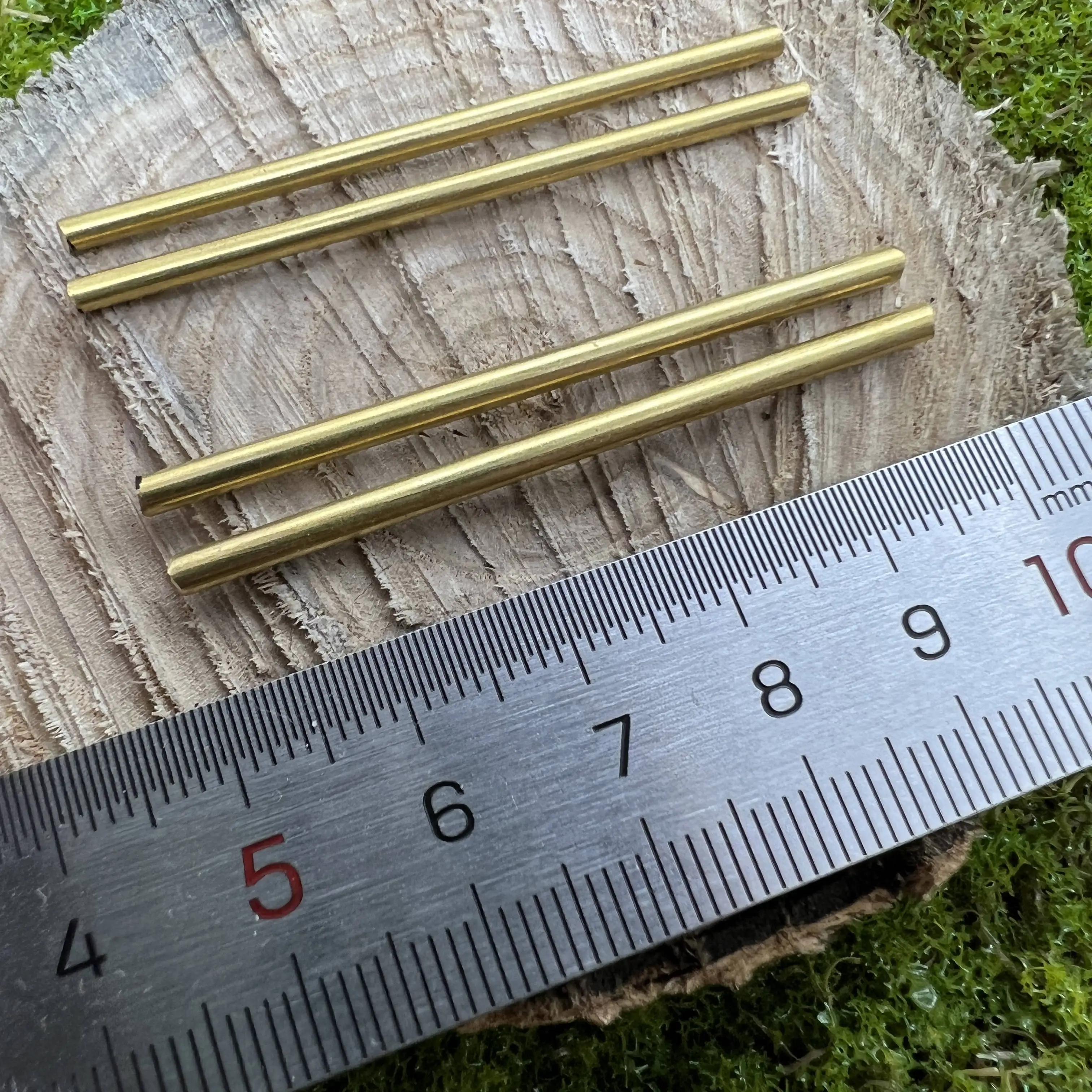 1 set 2pcs 2.2mm and 2pcs 2.5mm H62 Copper Rod Rivet For 91mm Victorinox Swiss Army Knive SAK DIY Accessories