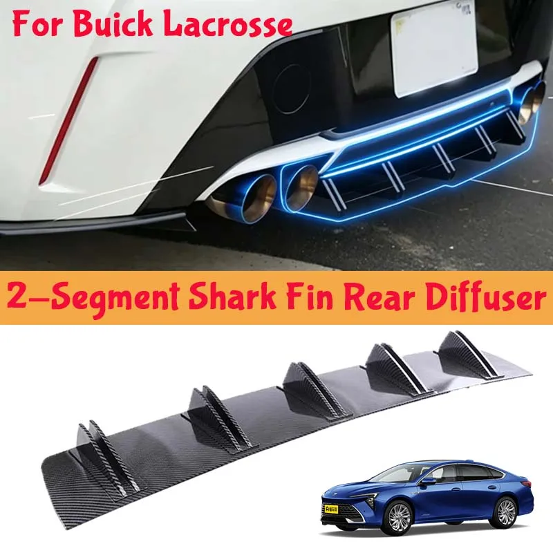 For Buick Lacrosse Shark Fin Rear Diffuser Split Chassis Spoiler Auto Aerodynamic Parts Aerodynamic Modification