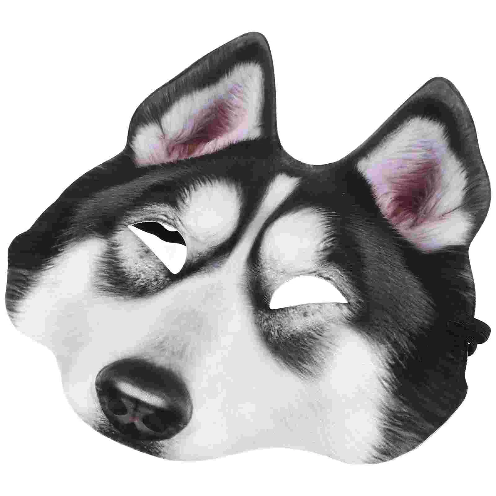 Husky Mask Halloween Dog Head Decor Masquerade Festival Bunny Full Face Costume Decorate Man