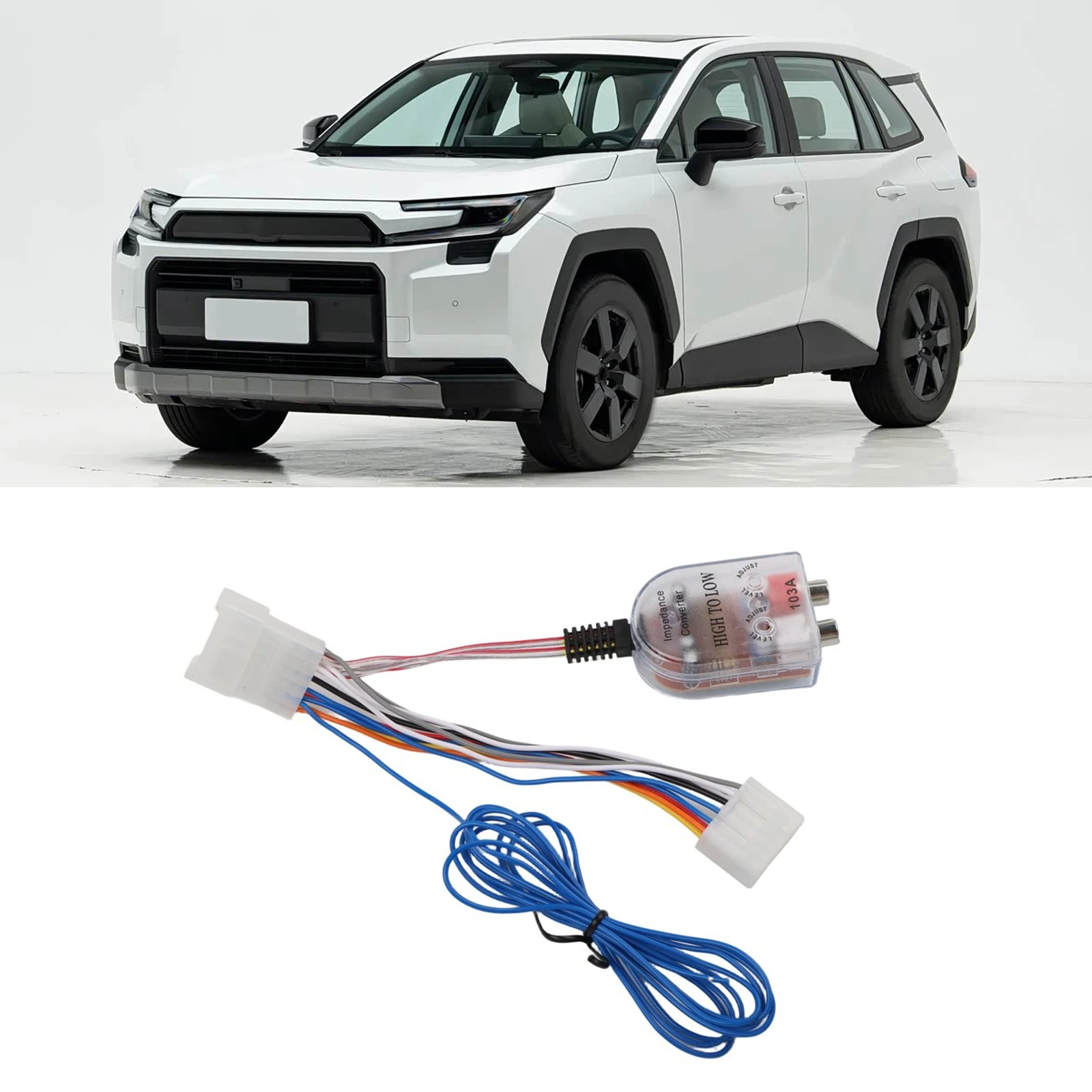 1 Set For Toyota Add Radio Subwoofer Harness And Play Wire Adapter 12V for Easy Installation Line Out Converter 1 Set