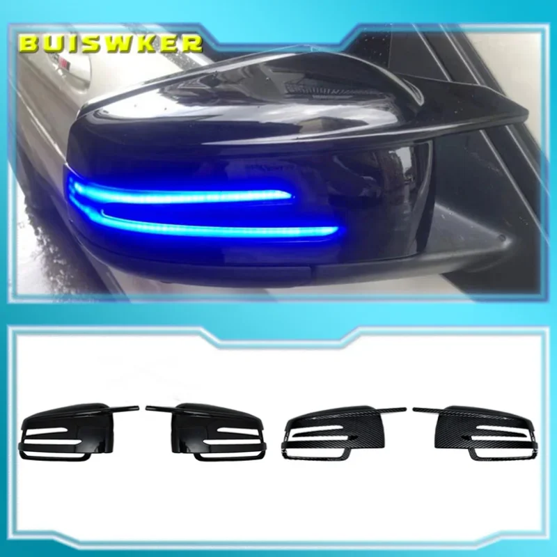 

Side Mirror Cap Covers For Mercedes Benz W176 W246 W212 W204 C117 X156 X204 W221 C218 A B C E S CLA GLA GLK Class Black Replace