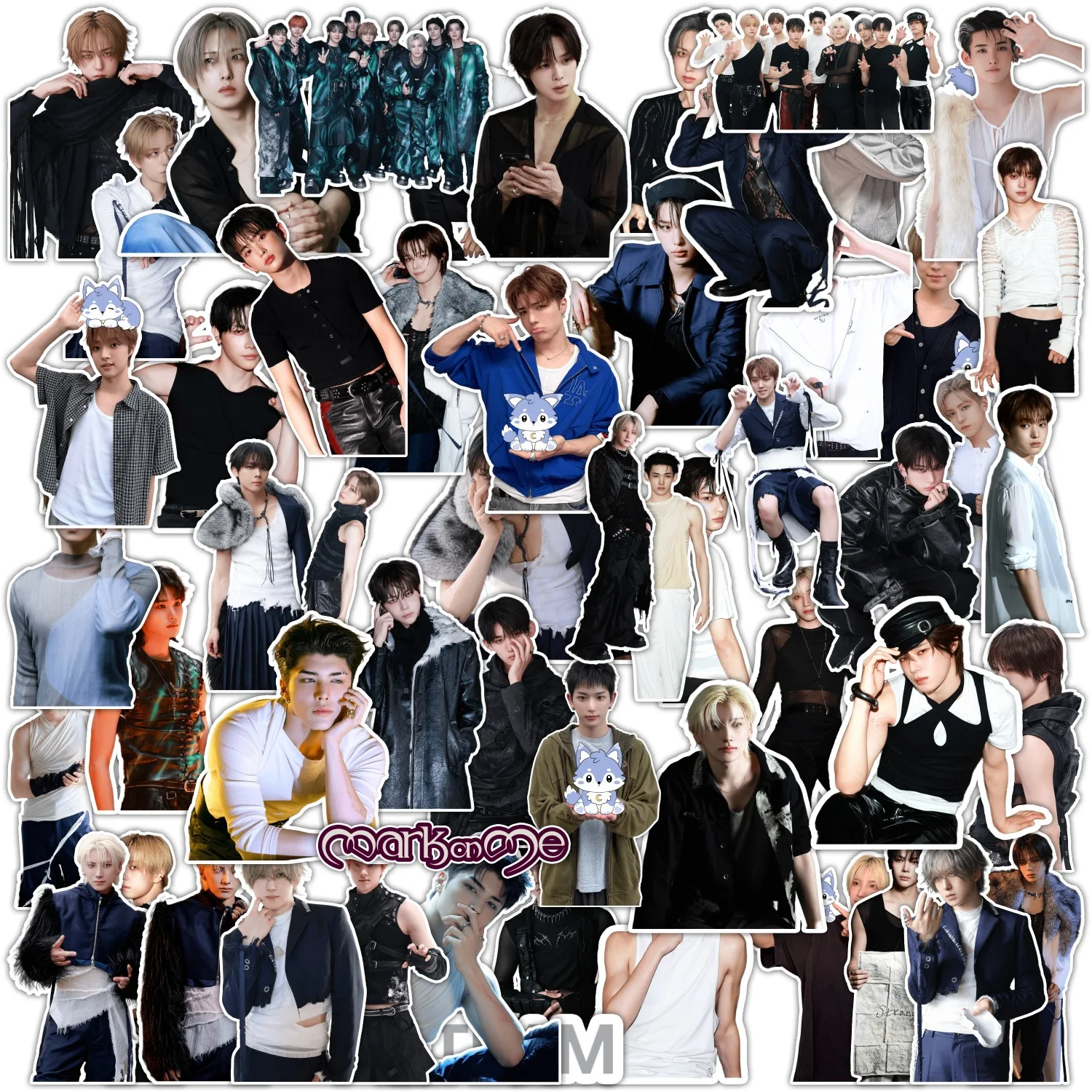 55Pcs/Set Idol Boy &TEAM New Album Mark On Me Stickers Waterproof Stickers K FUMA EJ YUMA JO HARUA TAKI MAKI NICHOLAS Fans Gifts