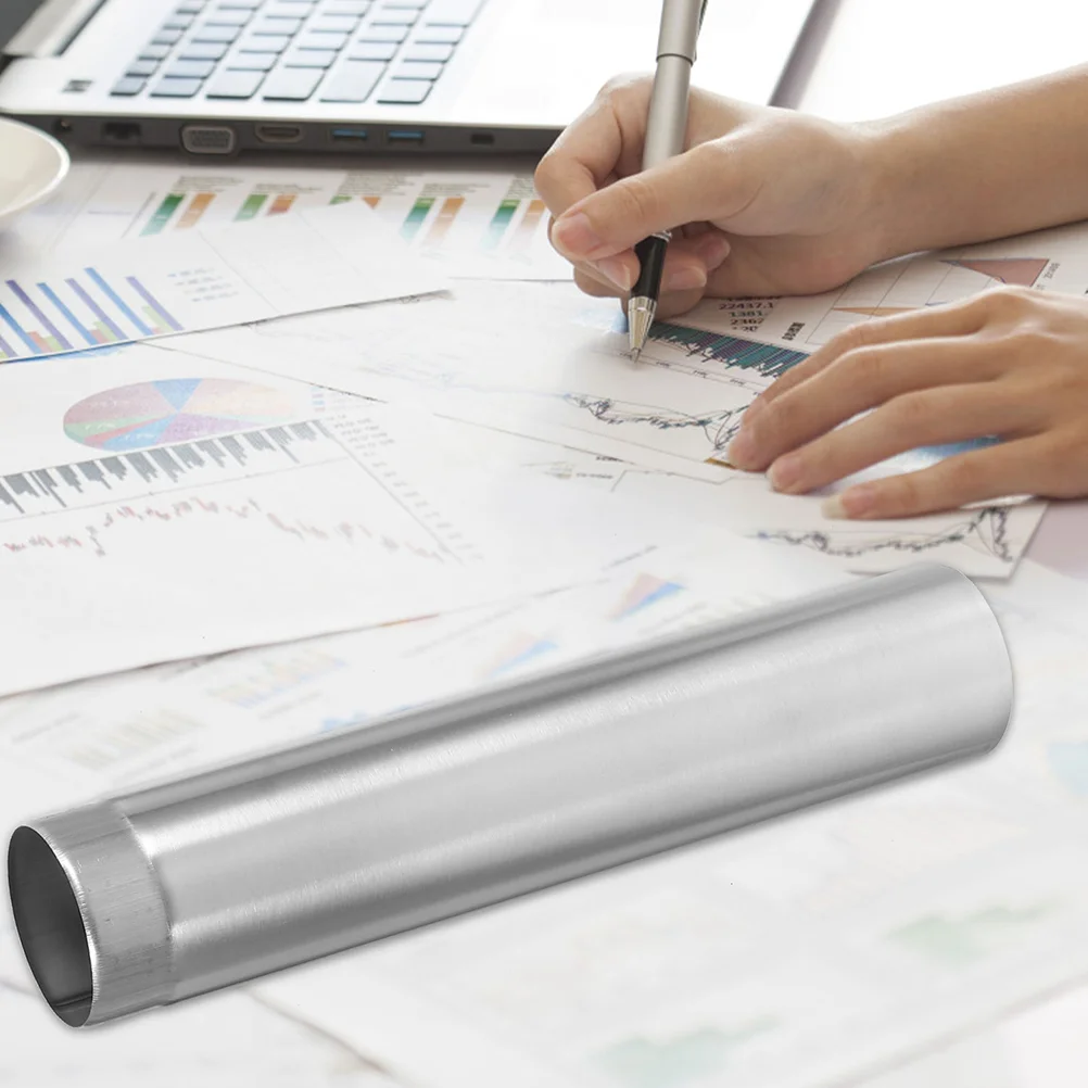 ID Holder Clear Poster Tube Boxes Notecards Document Silver Certificate Decoration Diploma Portable