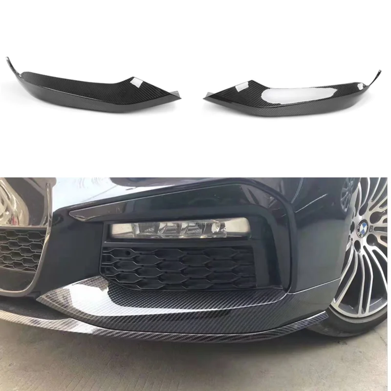 

DRY Carbon Fiber Front Lip Splitters for BMW 5 Series G30 G31 520i 530i 540i M Sport 2018 -2019 Bumper Canards Trim