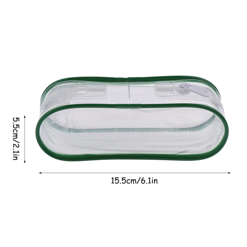 Mini transparente saco de armazenamento de escova cosmética bolsa de moedas chaveiro pingente organizador chave batom fone de ouvido saco carteira