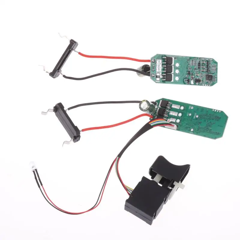 

1Pc/1Set 16.8V Lithium Electric Drill Control Board + Switch Assembly 18V Brushless Electric Drill Circuit Board Switch 07115