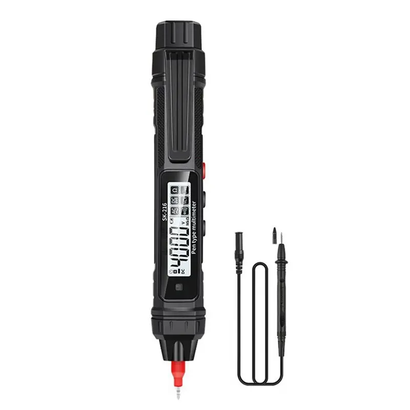 AB66-SK-216 2In1 Pen-Type Multimeter Auto Range Electrical Test Pencil Meter Ohm NCV Voltage Current Measurement