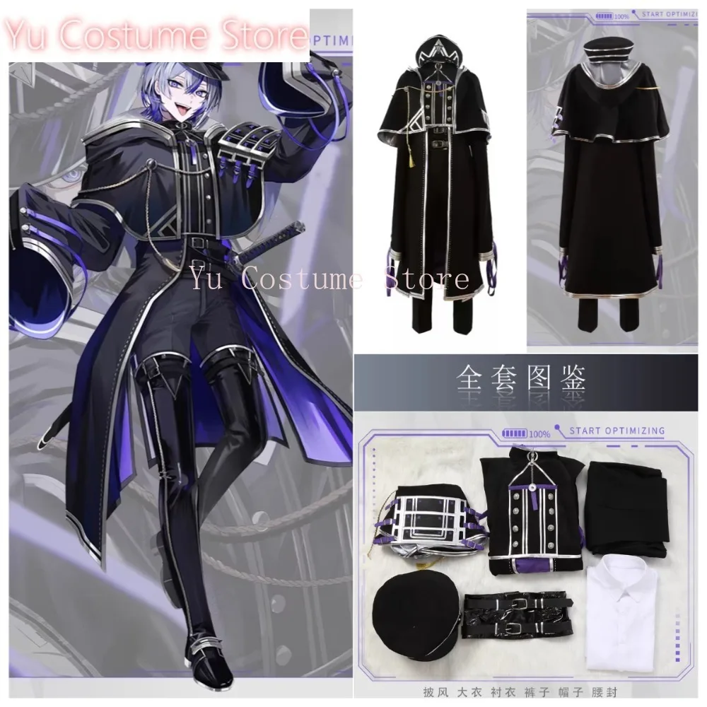 

Костюм для косплея Taikei Naotane, мужской, для игры в аниме, полный комплект с шапкой, на заказ, униформа на Хэллоуин