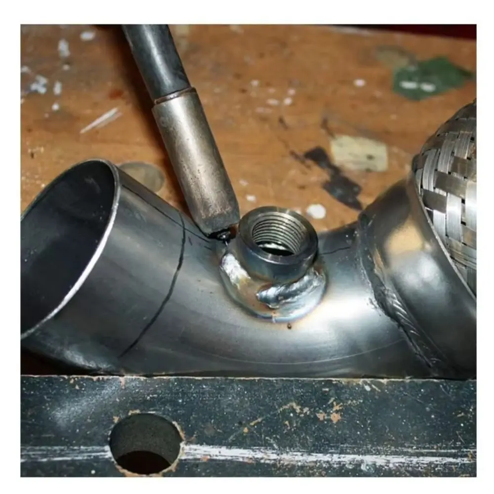 Anti-rust M18x1.5 Oxygen Sensor Bung Stainless Steel Inner Hex Head Weld Bung Kit Stepped Mounting Cap