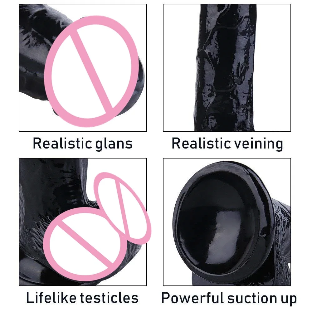 Transparent suction cup female imitation penis crystal transparent Dildo adult female masturbator stick