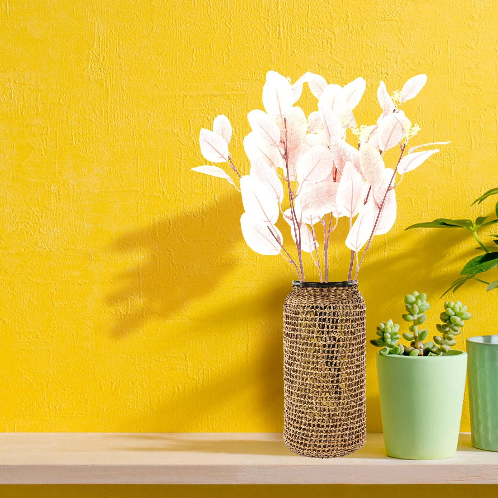 

3Pcs Artificial Eucalyptus Leaf Bouquet Lightweight Long-Lasting Indoor Flower Arrangement Props Party Decor Lifelike Bouquet