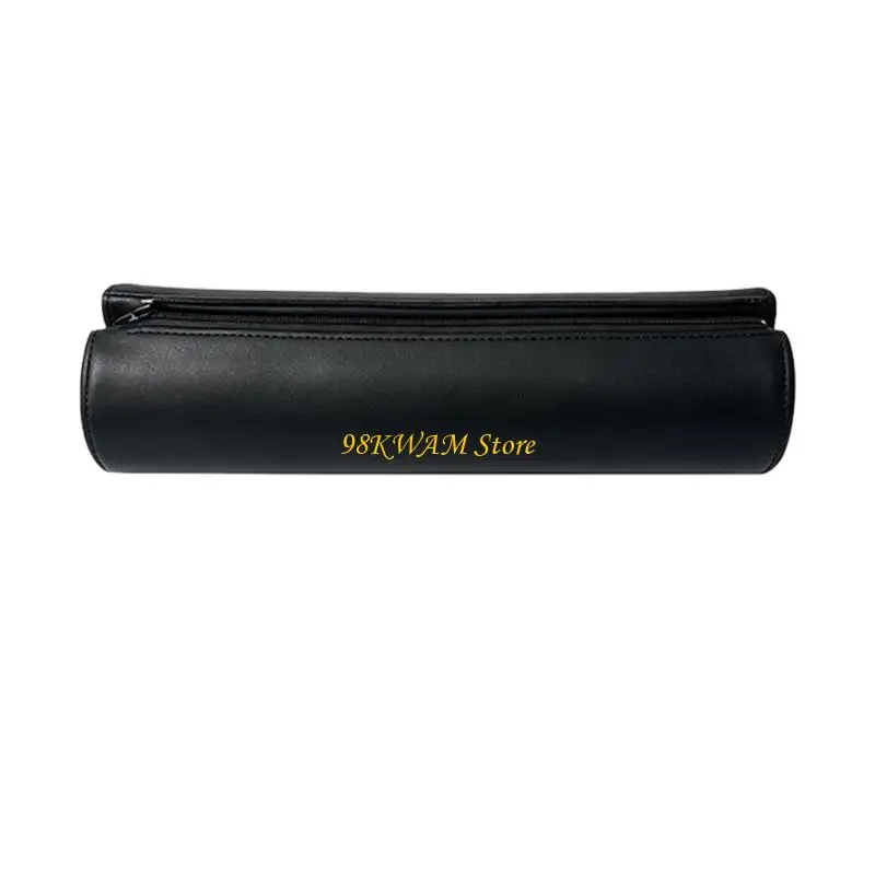 Boat Padding Sleeve with Black PU Exterior, Padded Cover for Round Rails and Recreational Boat Leaning Areas with 68UF