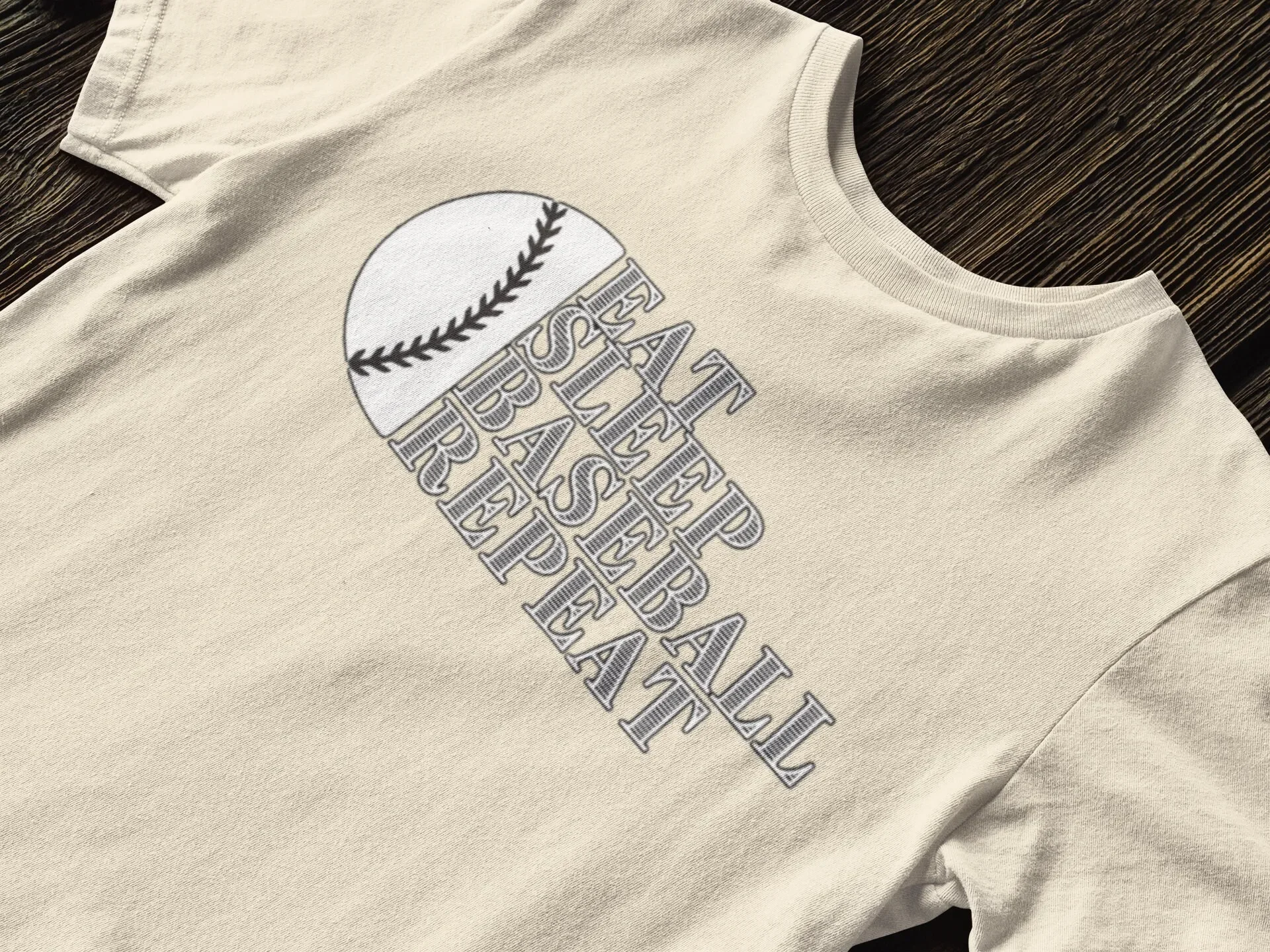 Baseball-T-Shirt für Liebhaber des Game Days, der Saison, des Sweat-Eating, des Sleep-Repeating, des Softballs