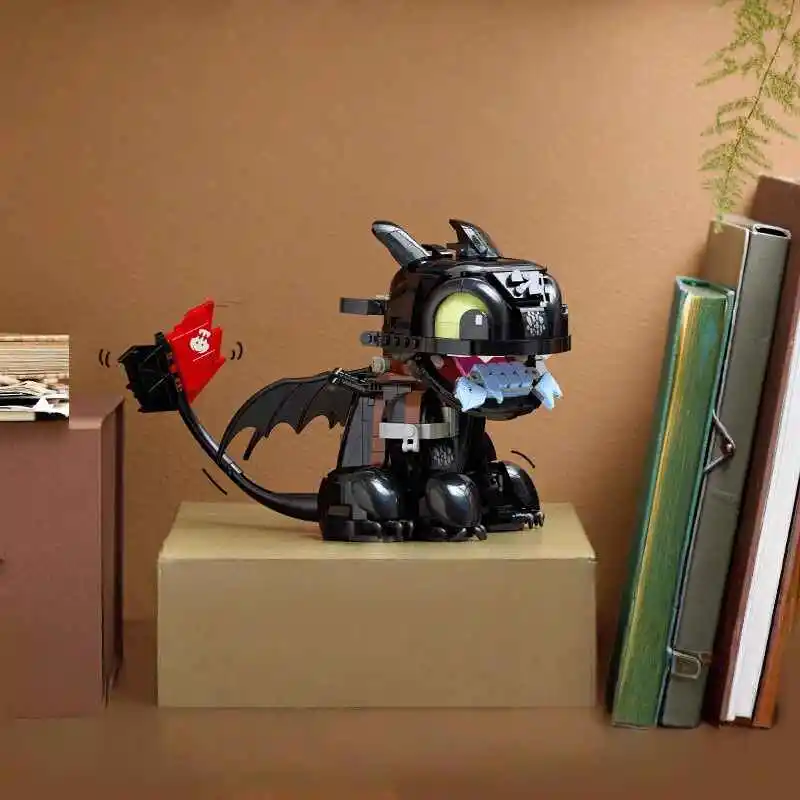 

2025 New Stock 784PCS Set DIY Toy Building Blocks 10375 Dragon Taming Master Toothless Children's Tools Birthday Christmas Gift