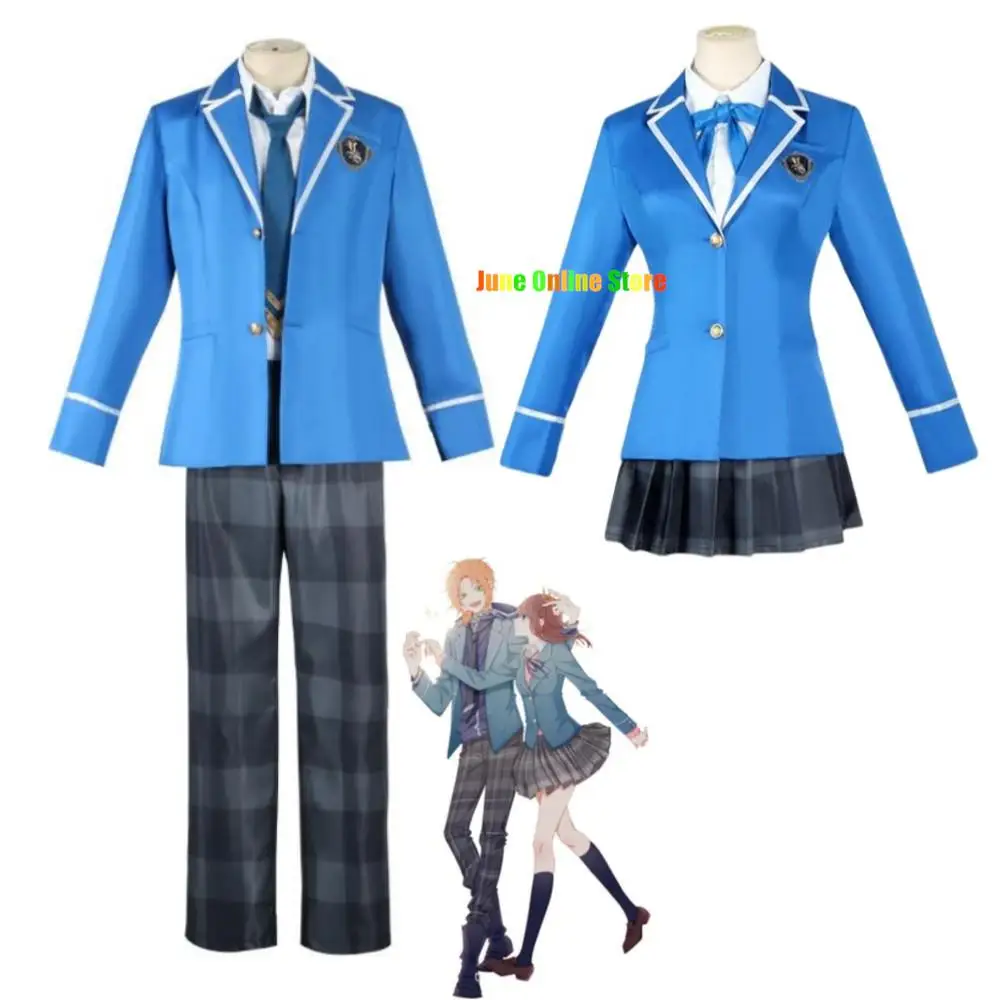 

Game Ensemble Stars Anzu Tenshouin Eichi Narukami Arashi Nagumo Tetora Ogami Koga Cosplay Costume Anime School Uniform Suit