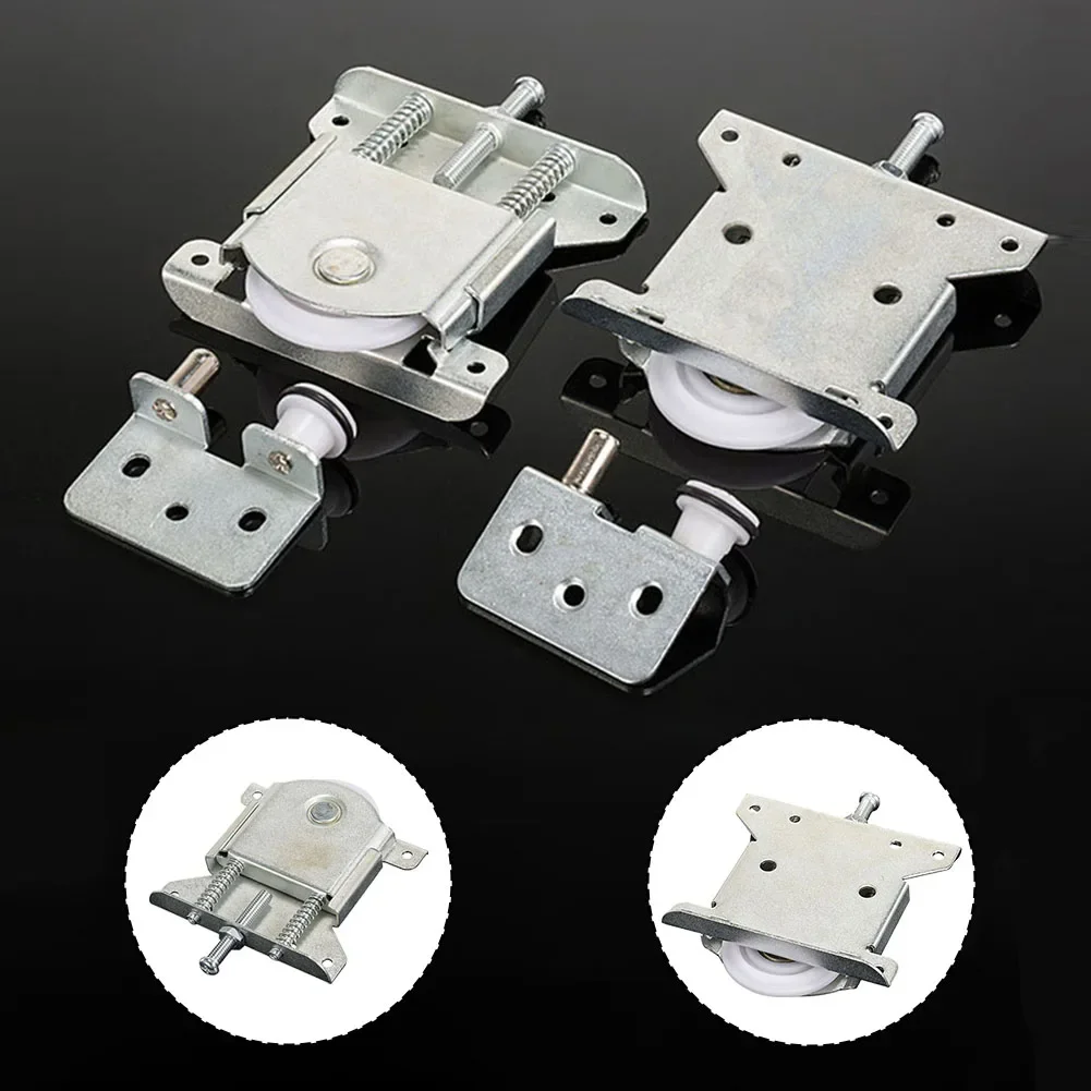 Sliding Door Pulley With Damping Buffer Wardrobe Cabinet Sliding Door Pulley Wheel Roller Runner Track Slot Accessories