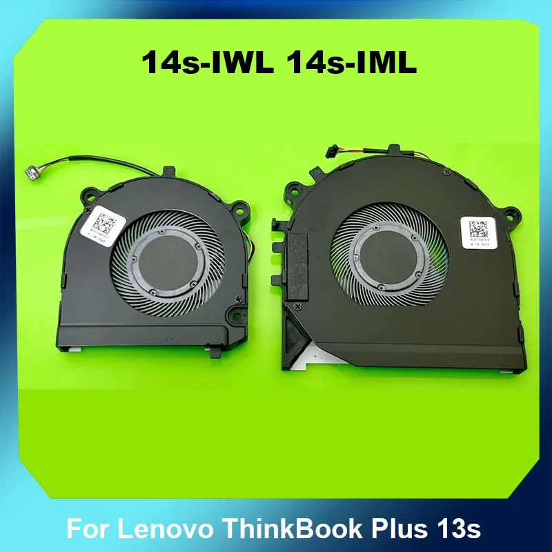 

CPU GPU Cooling Fan For Lenovo ThinkBook Plus 13s 14s-IWL 14s-IML Laptop Dual Fans