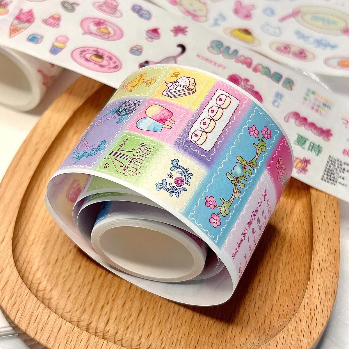 WAKAWAKA Scrapbooking Sticker Decal Washi Tape Cutting Masking Tape Arts Diy Crafts Album Journal Planner Adhesive Tape