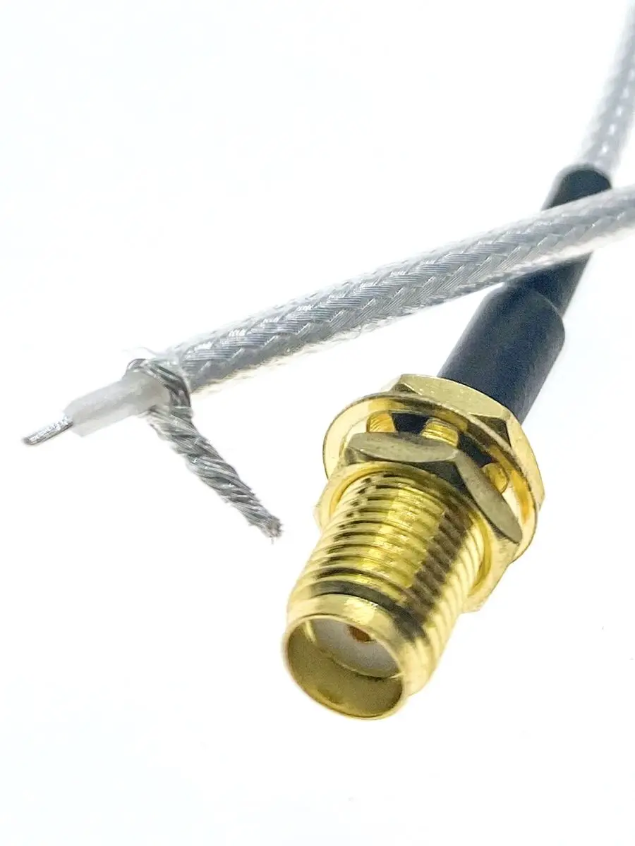 RG316 SMA femelle Buklhead vers PCB queue de cochon à souder pour routeur sans fil WIFI GPS GPRS câble Jackplug à faible perte