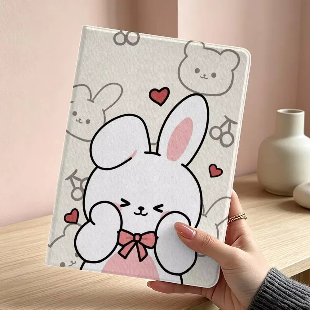 Cute Bear Rabbit Pig Pattern For Samsung Galaxy Tab S11 S10 S9 S8 S7 S6 A11 A9 A8 A7 Ultra Lite FE Plus Inch Tablet Case Soft