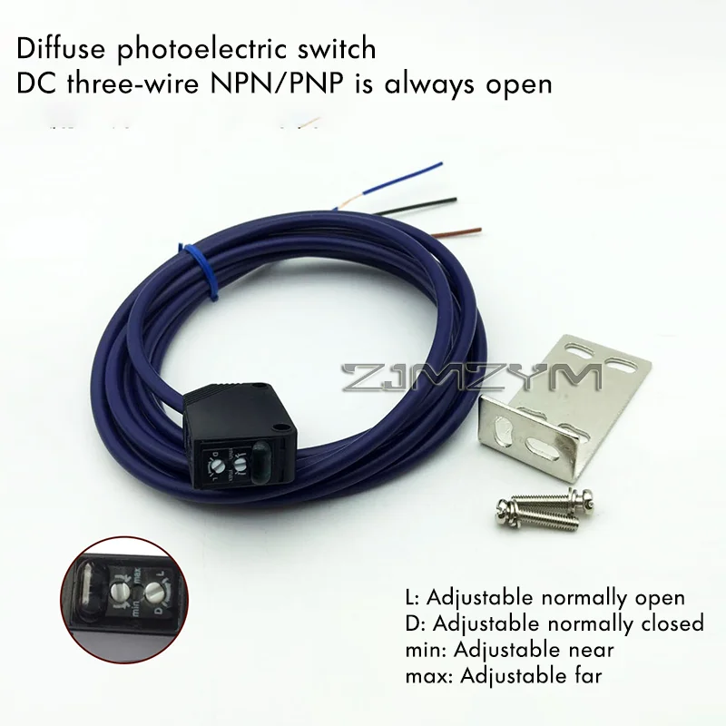 E3Z-D61D62 E3Z-D81D82 E3Z-R61R81 Infrared Diffuse Reflection Photoelectric Switch Sensor NPN PNP 24VDC Infrared Optical Switch