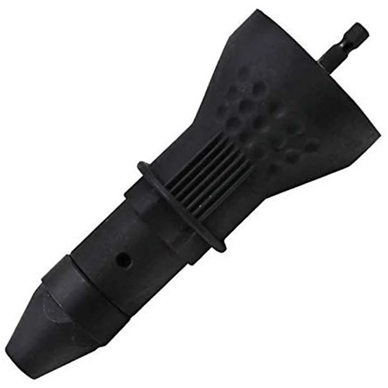 AB09-Rivetto per trapano a batteria elettrico, kit di utensili per trapano elettrico Adattatore per rivettatrice Inserto per dado Accessori per elettroutensili manuali (Nero)