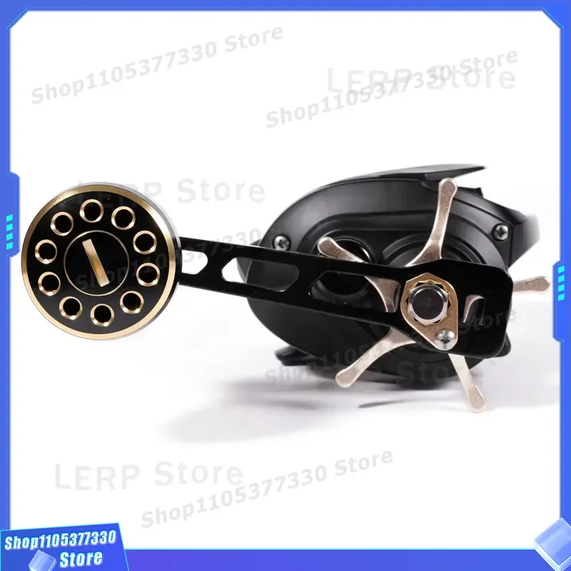 1200 Size Right Hand Baitcasting Fishing Reel Low Profile Spool for Anglers Durable Metal Gear Smooth Drag System Outdoor