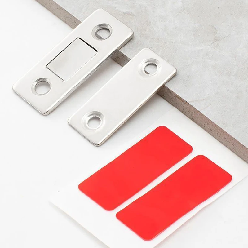 Strong Magnetic Cabinet Catches Ultra-Thin Door Magnets Stops Invisible Adhesive Drawer Magnet Catch for Kitchen Closet Closer - view 4