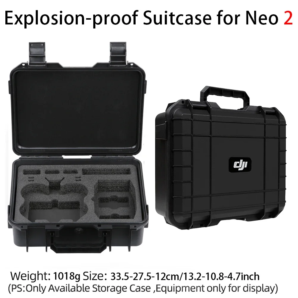 

Чехол для DJI NEO 2, взрывозащищенный, портативный, водонепроницаемый, жесткий, большой вместимости, для аксессуаров Neo 2