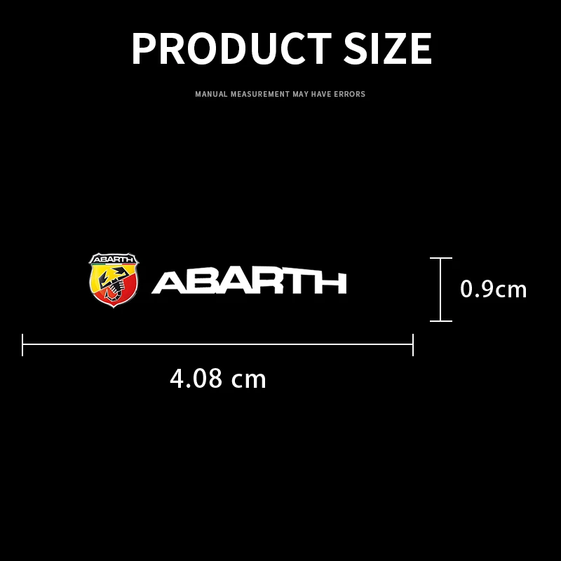 Car Interior Sticker Central control Decals Emblem Badge Car Styling for Abbas abarth 695 595 500 competizione 124 Spider PUNTO